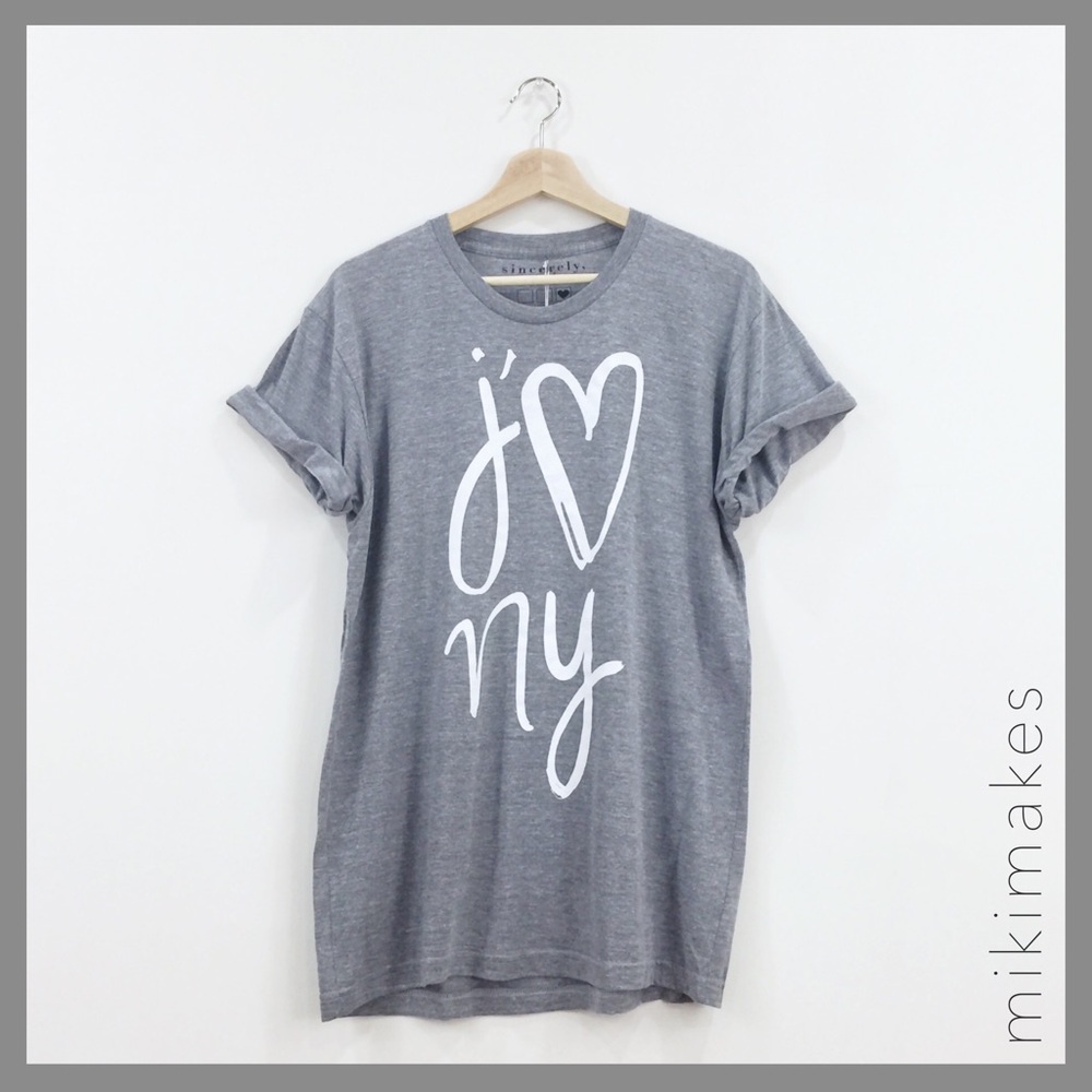 Sincerely Jules Gray Short Sleeve Tee